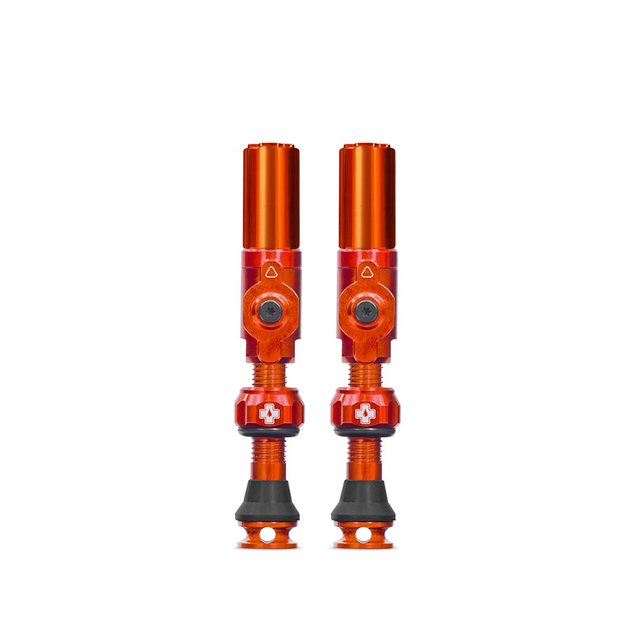 Muc-Off Big Bore Lite Tubeless Valve 65mm Pair - Orange