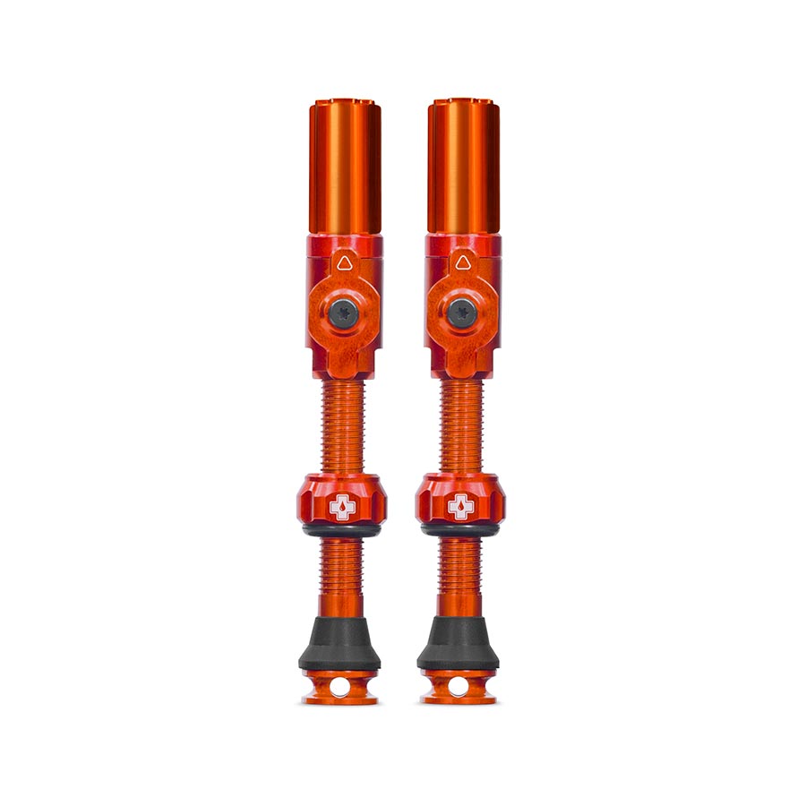 Muc-Off Big Bore Lite Tubeless Valve 75mm Pair - Orange