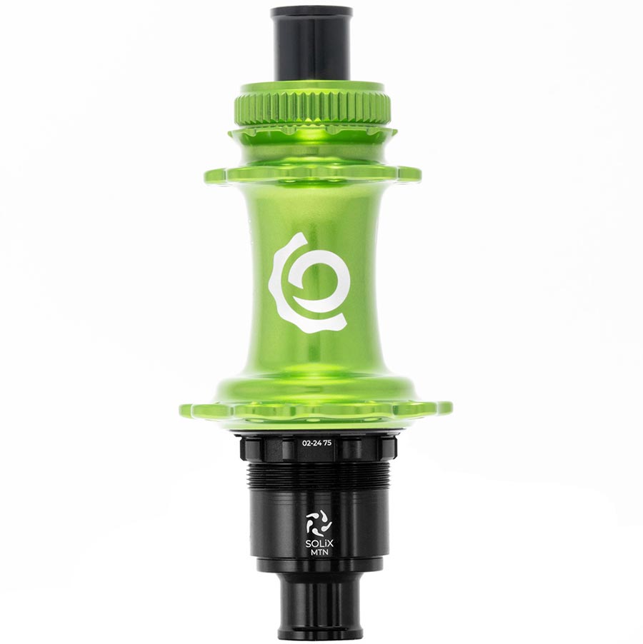 Industry Nine Solix M Classic Rear MS Disc Hub Rear 24H 12mm TA 148mm Shimano Micro Spline Lime