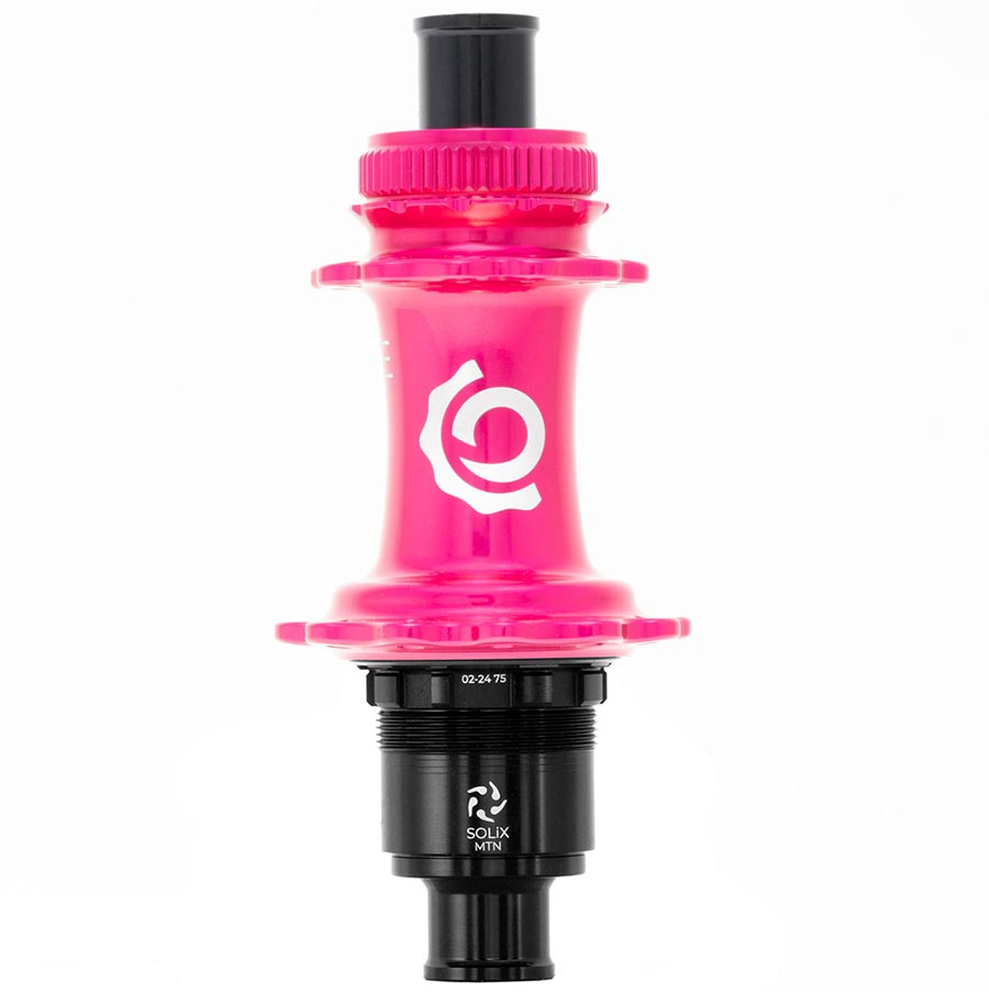 Industry Nine Solix M Classic Rear MS Disc Hub Rear 28H 12mm TA 148mm Shimano Micro Spline Pink