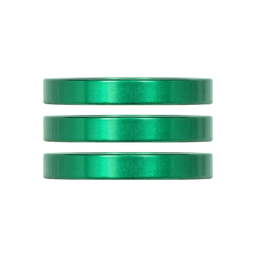 Industry Nine iRiX Headset Spacer 1-1/8 Height: 5mm Aluminum Green 3pcs