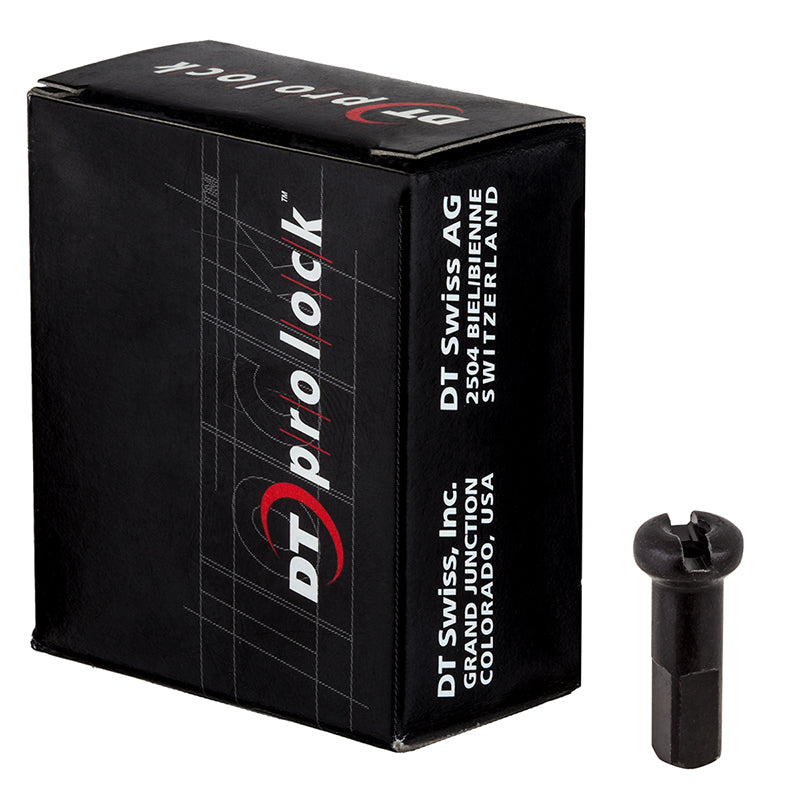 Dt swiss Pro Lock Nipples  2.0 (14G) 14mm Box of 100 Brass Black