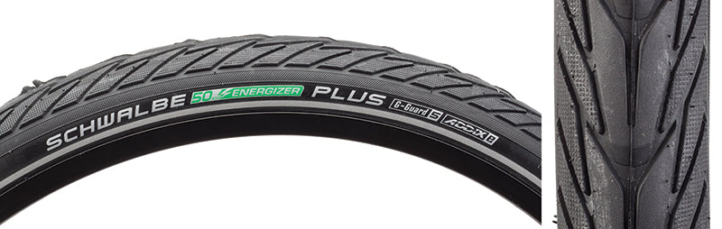 Schwalbe Energizer Plus Tire - 26 x 1.75 Clincher Wire BLK/Reflective Performance GreenGuard Addix E50