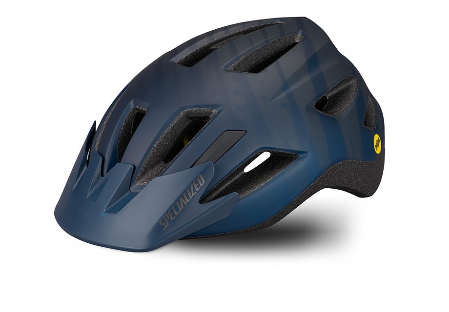 Specialized shuffle youth led sb mips helmet satin cast blue metallic wild youth (7–10y+)