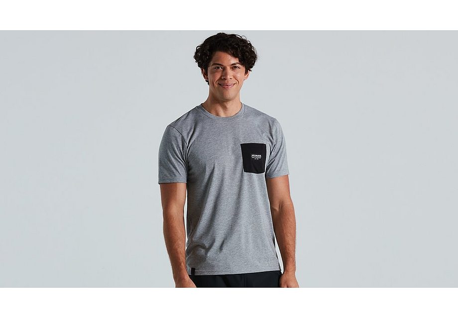 Specialized pocket tee men charcoal xs