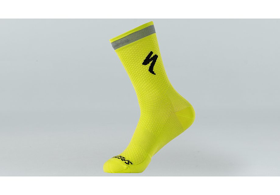 Specialized soft air reflective tall sock hyper green l