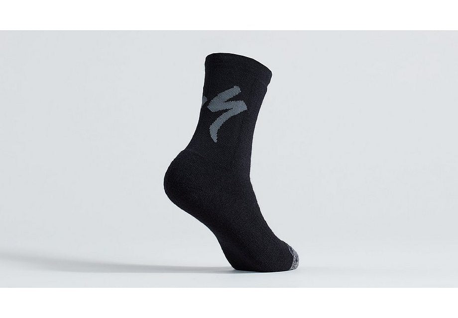 Specialized merino deep winter tall logo sock black xl