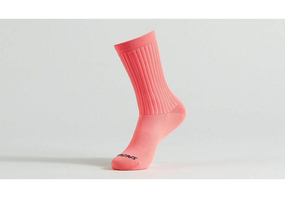 Specialized hydrogen aero tall sock vivid coral s