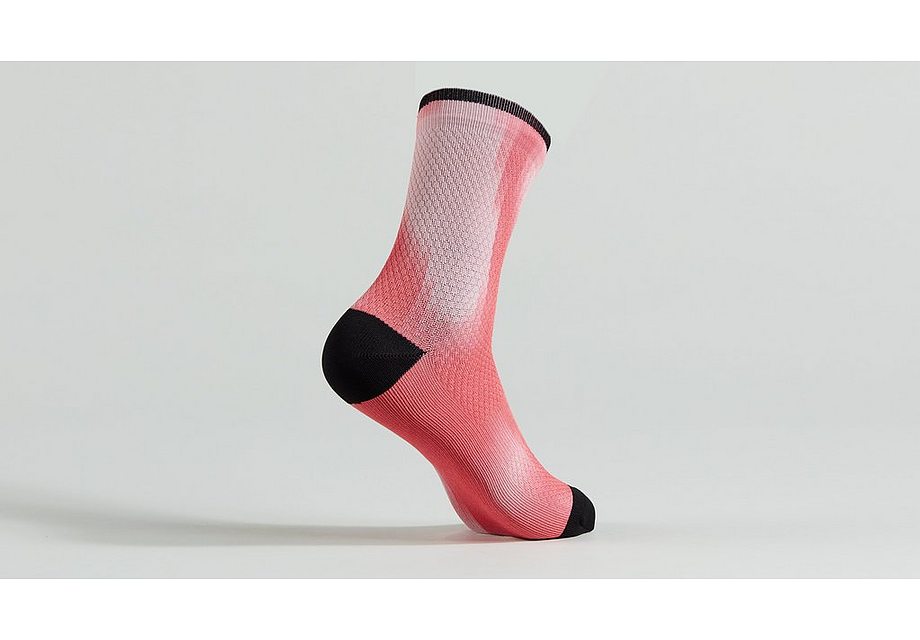 Specialized soft air mid sock vivid coral distortion s