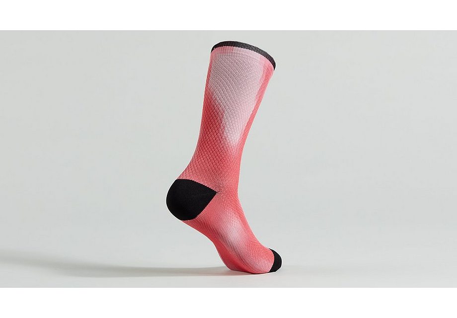 Specialized soft air tall sock vivid coral distortion xl