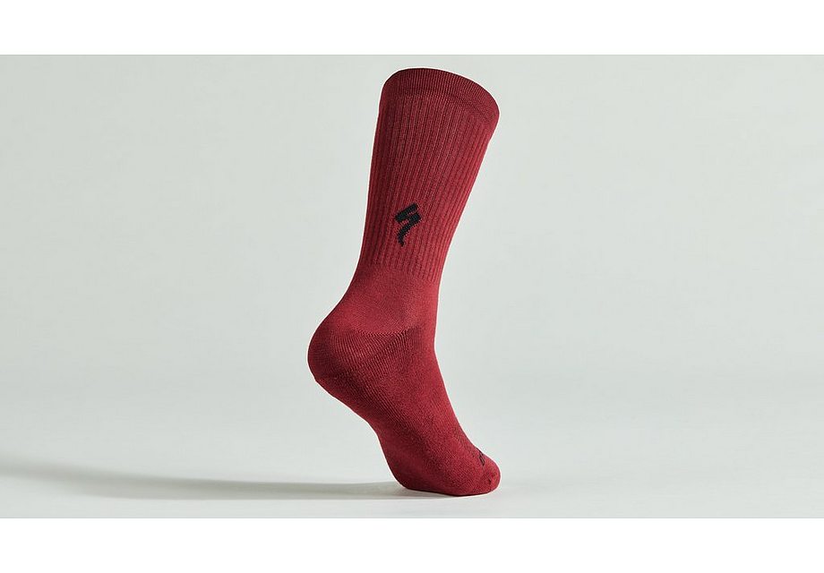 Specialized cotton tall sock maroon s