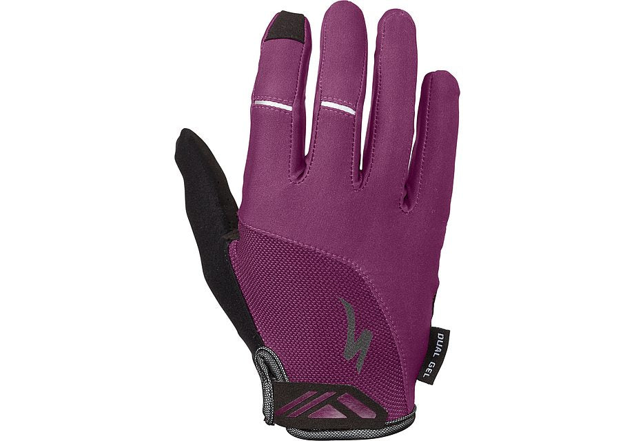 Specialized bg dual gel glove lf wmn cast berry xl