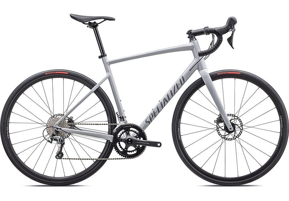 2024 Specialized allez e5 disc sport bike gloss dove grey / cool grey / chameleon lapis 44