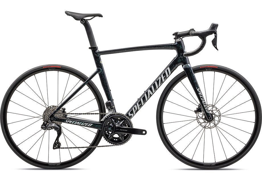 2023 Specialized allez sprint ltd bike gloss spectraflair granite over black / metallic white silver 49