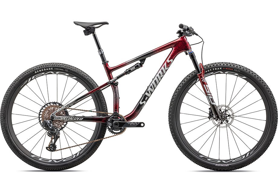 2023 Specialized epic S-Works bike gloss red tint / black tint / flake silver / granite xl