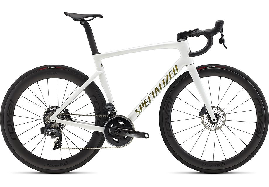 2022 Specialized tarmac sl7 pro etap bike chameleon silver green tint over white/snake eye 49