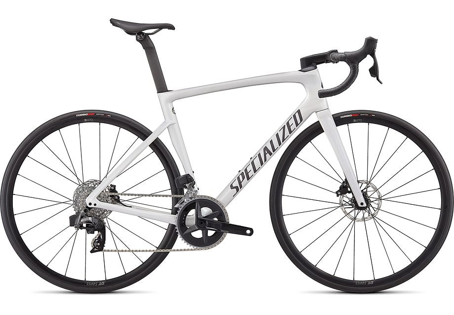 2022 Specialized tarmac sl7 comp bike gloss metallic white silver / smoke 56