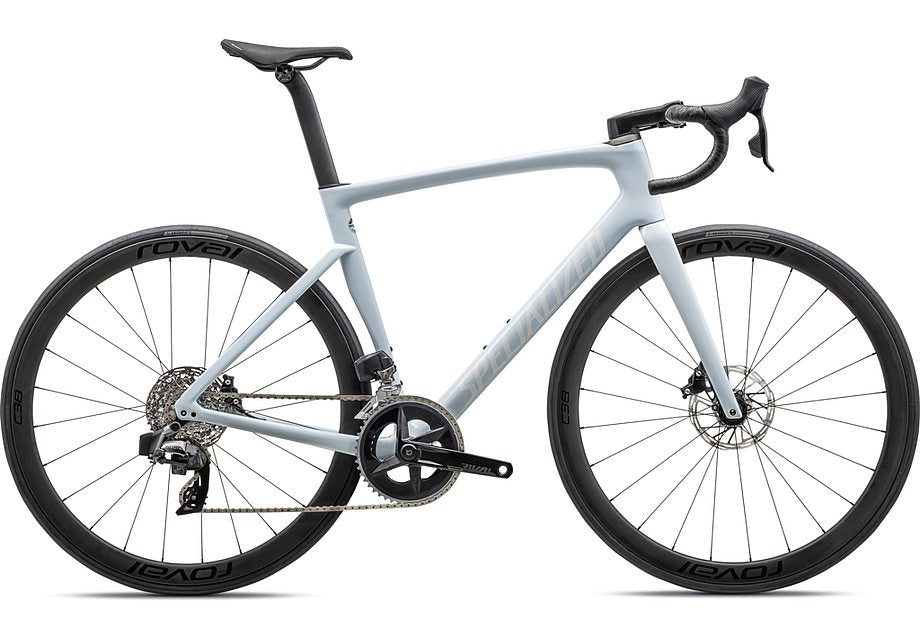 2023 Specialized tarmac sl7 expert bike gloss morning mist/white 49