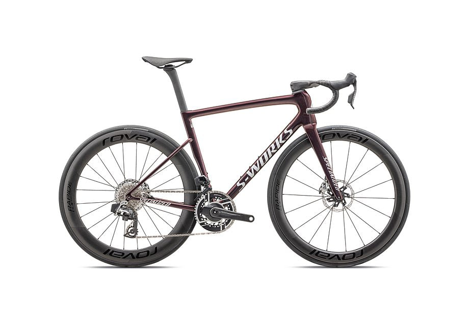 2025 Specialized tarmac sl8 S-Works etap bike gloss solidity/red to black pearl/metallic white silver 44