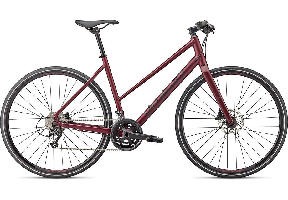 2024 Specialized sirrus 3.0 st bike satin maroon / gloss maroon / satin black reflective s