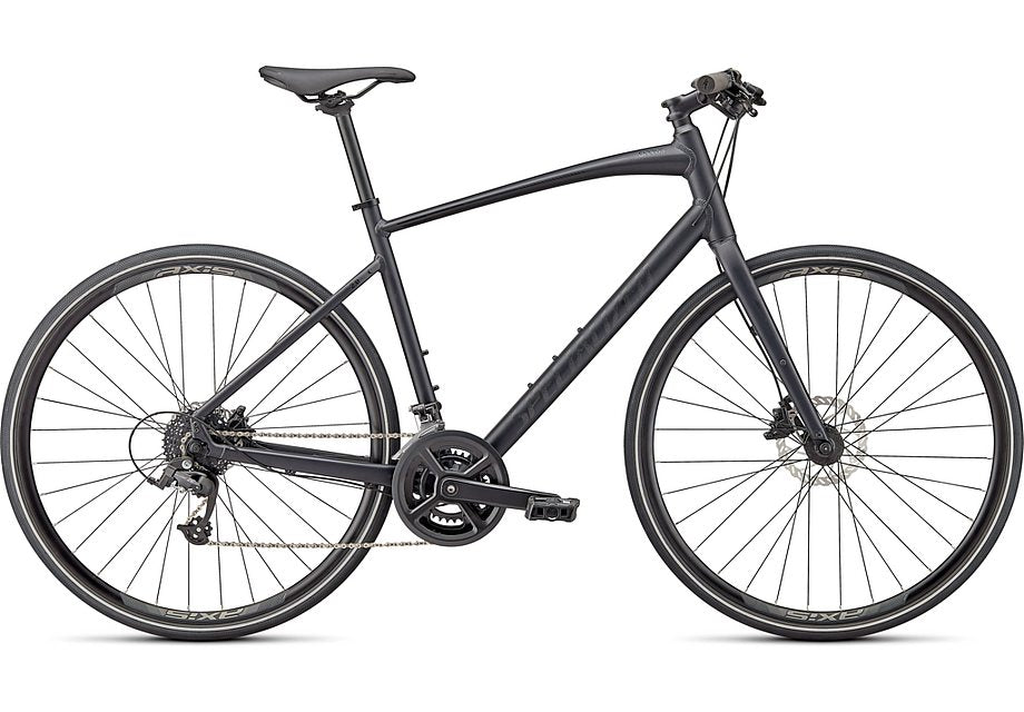 2024 Specialized sirrus 2.0 bike satin cast black / gloss black / satin black reflective xxs