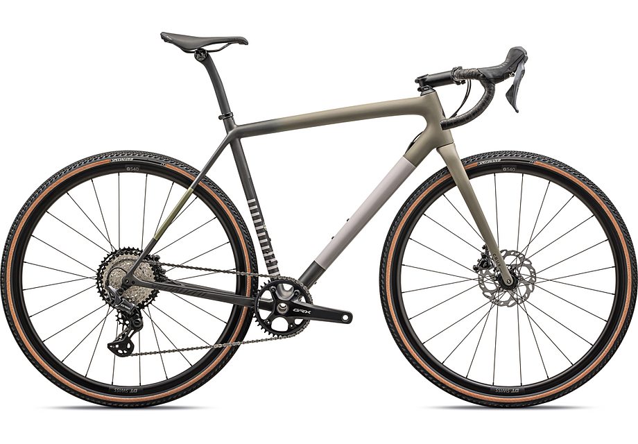 2024 Specialized crux comp bike satin taupe/smoke/midnight shadow/metallic spruce/clay 61