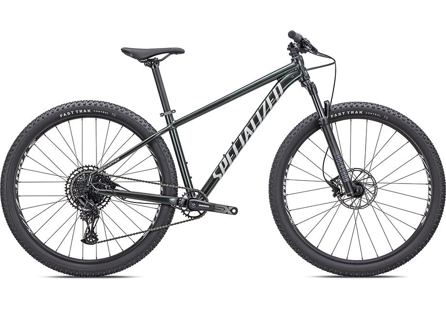 2024 Specialized rockhopper expert 27.5 bike gloss oak green metallic / metallic white silver xs