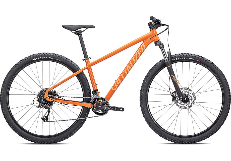 2024 Specialized rockhopper sport 27.5 bike gloss blaze / ice papaya m