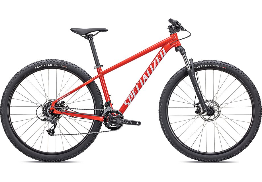 2024 Specialized rockhopper 27.5 bike gloss flo red / white xs