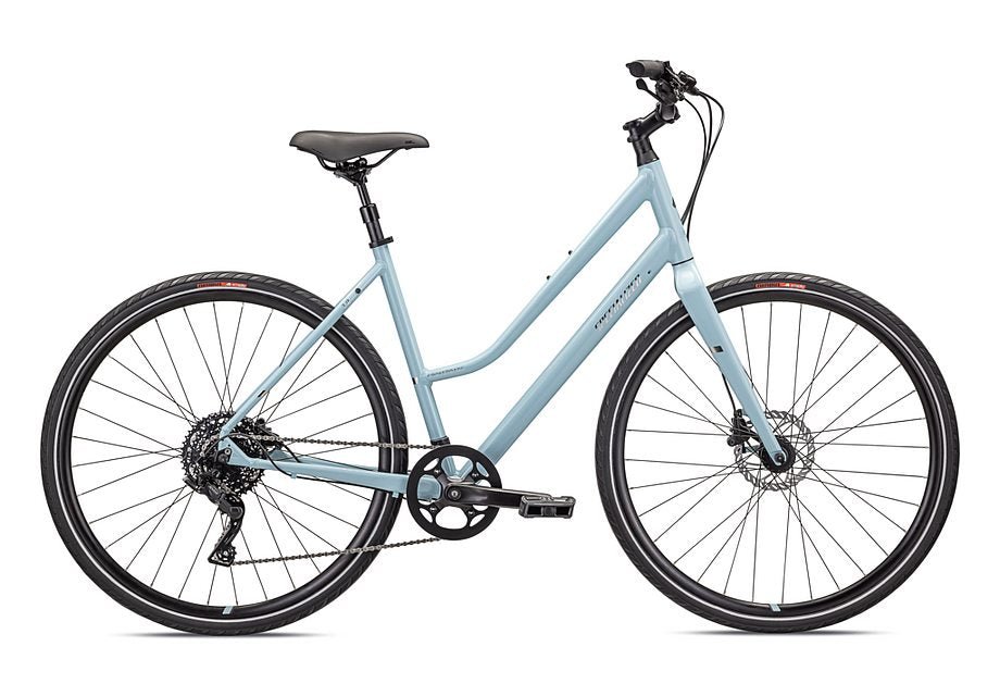 2022 Specialized crossroads 3.0 st bike gloss arctic blue / chrome m