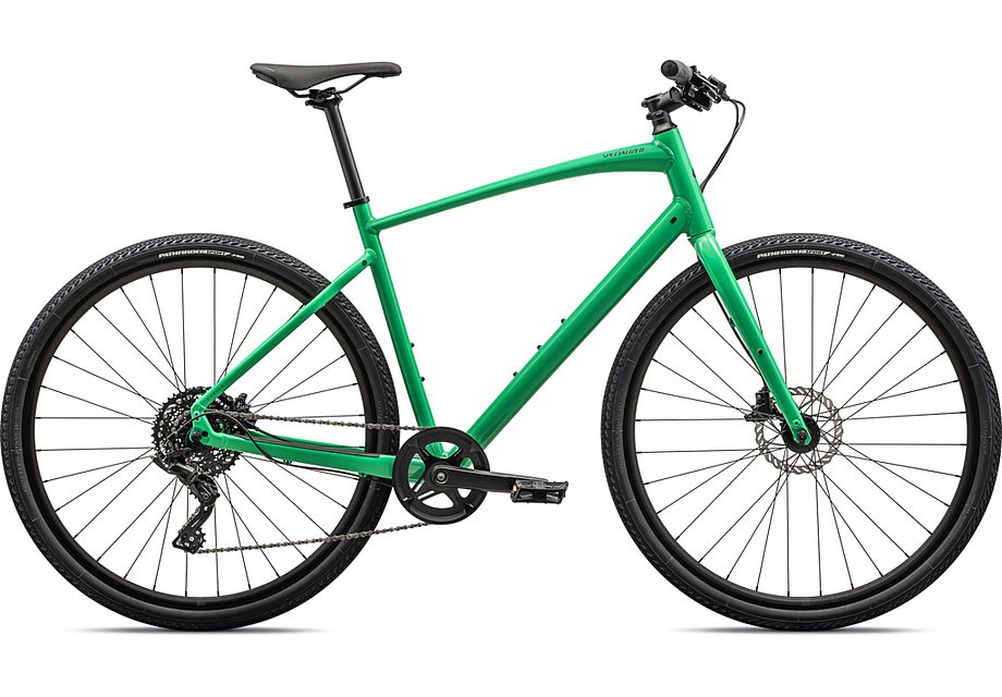 2024 Specialized sirrus x 2.0 bike gloss electric green / satin reflective smoke l