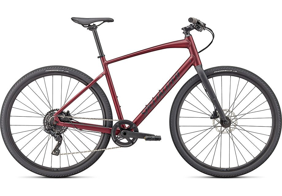 2023 Specialized sirrus x 3.0 bike satin maroon / black / satin black reflective l