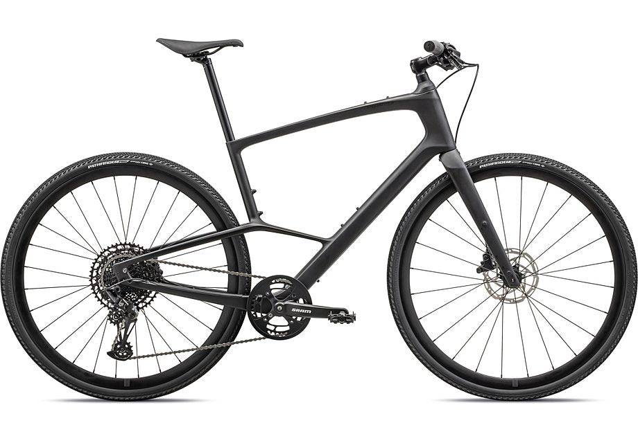 2023 Specialized sirrus x 5.0 bike satin obsidian / metallic obisdian fade / satin black reflective xs