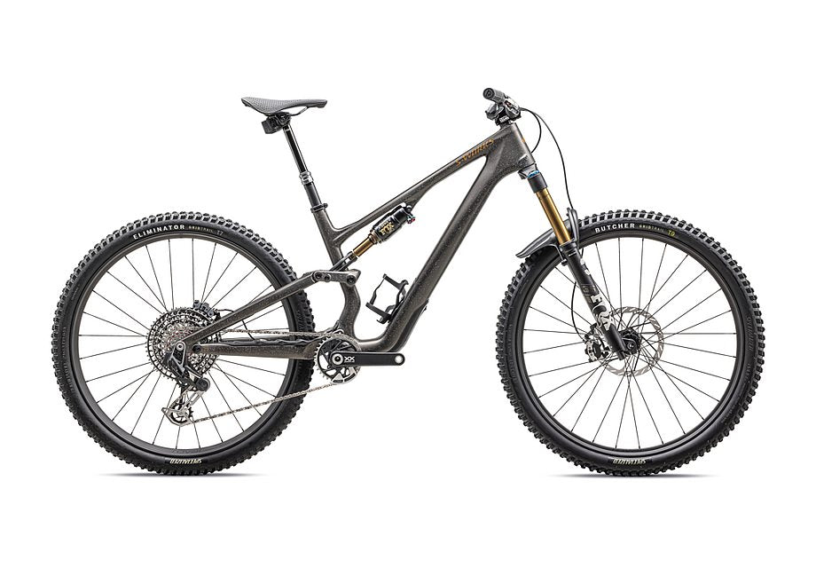 2025 Specialized Stumpjumper 15 S-Works bike satin gunmetal / clay / white mtn / dove grey / gloss bronze s3