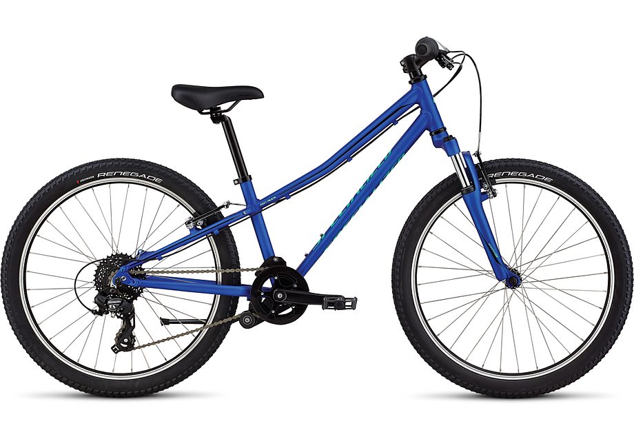 2021 Specialized htrk 24 bike acid blue / black / cali fade 11