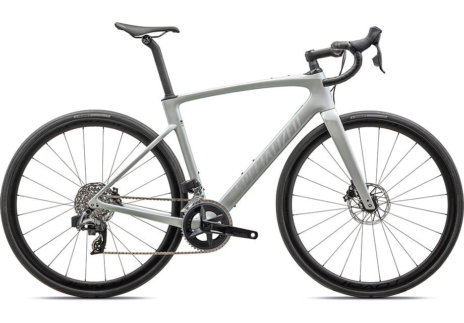 2025 Specialized roubaix expert bike gloss dove grey/chameleon lapis  56