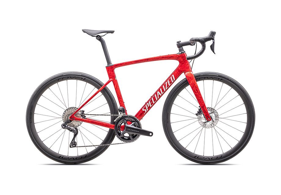 2025 Specialized roubaix pro bike gloss red pearl + fiery red strata/dune white 56