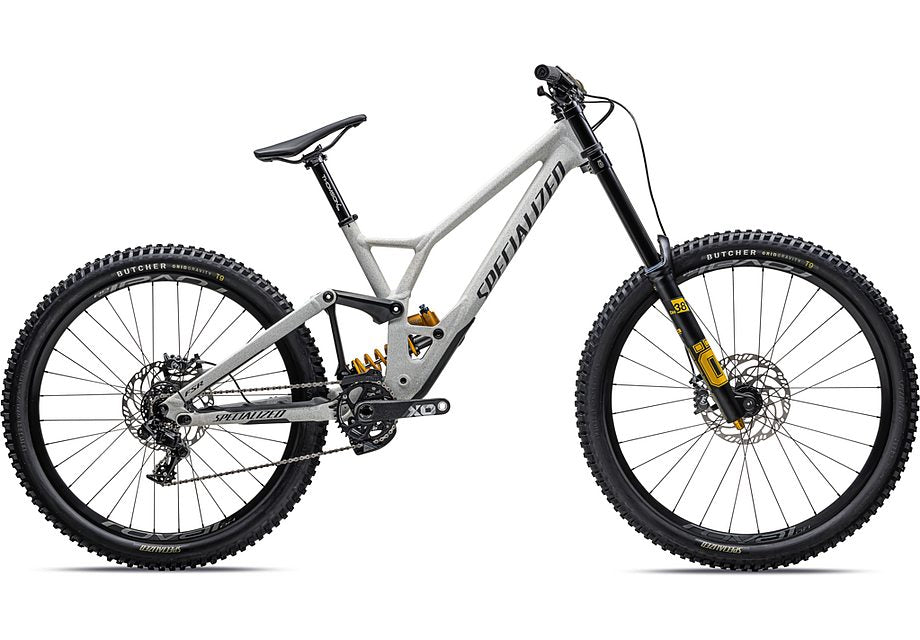 2023 Specialized demo race bike satin smoke / cool grey / birch over dune white / obsidian s2