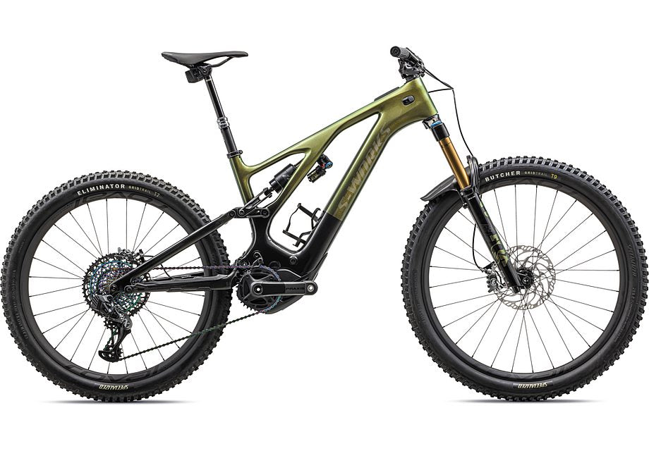 2023 Specialized levo S-Works carbon bike gloss gold pearl over carbon / carbon / gold pearl over carbon s2