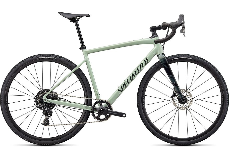 2022 Specialized diverge e5 comp bike gloss spruce/oak metallic/chrome/wild 52