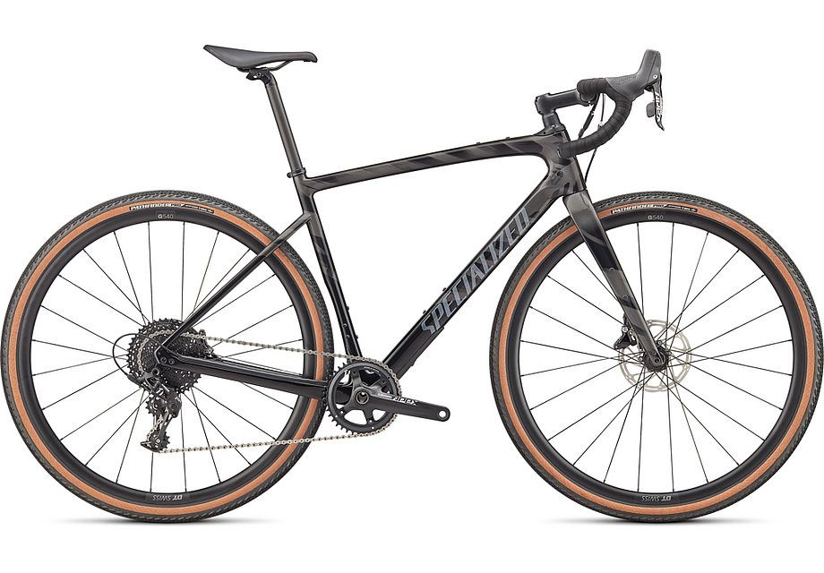 2022 Specialized diverge sport carbon bike gloss smoke/black/transparent/chrome/wild 52