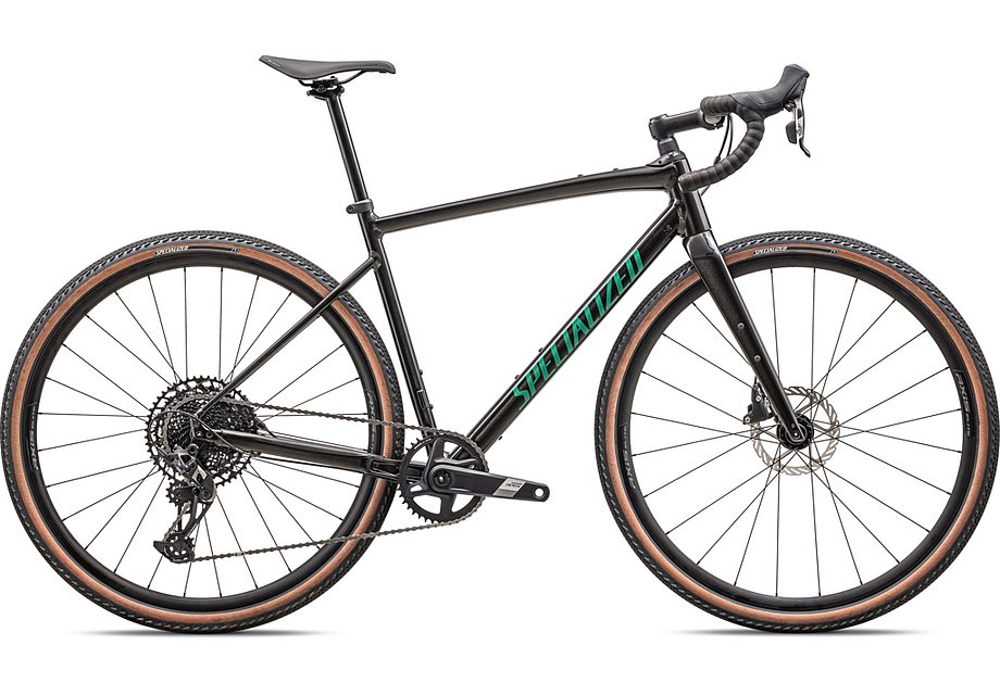 2024 Specialized diverge e5 comp bike gloss metallic obsidian / metallic pine green 58