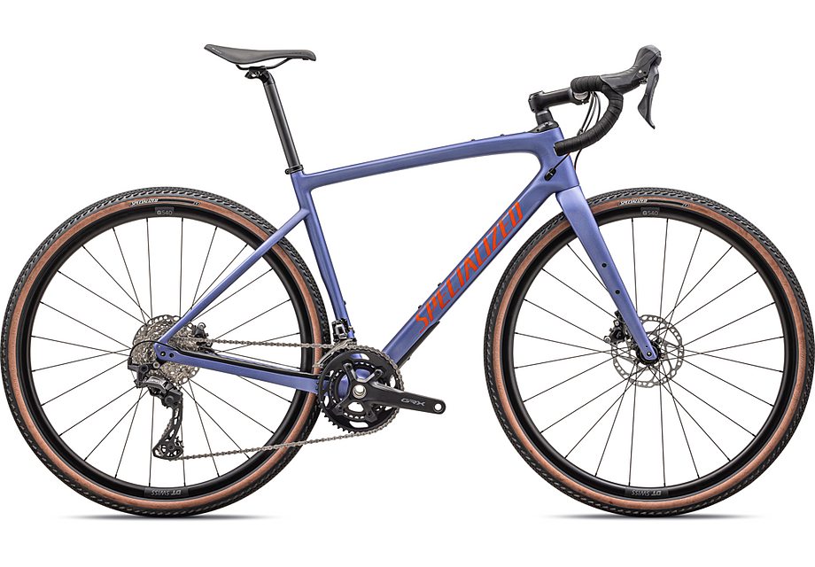 2024 Specialized diverge sport carbon bike satin purple indigo tint / purple indigo / amber glow 44