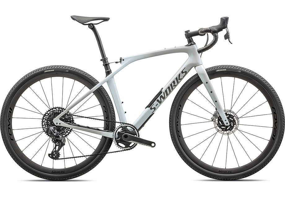 2024 Specialized diverge str S-Works bike dove grey+eyris pearl - morning mist / eyris pearl  / smoke 49