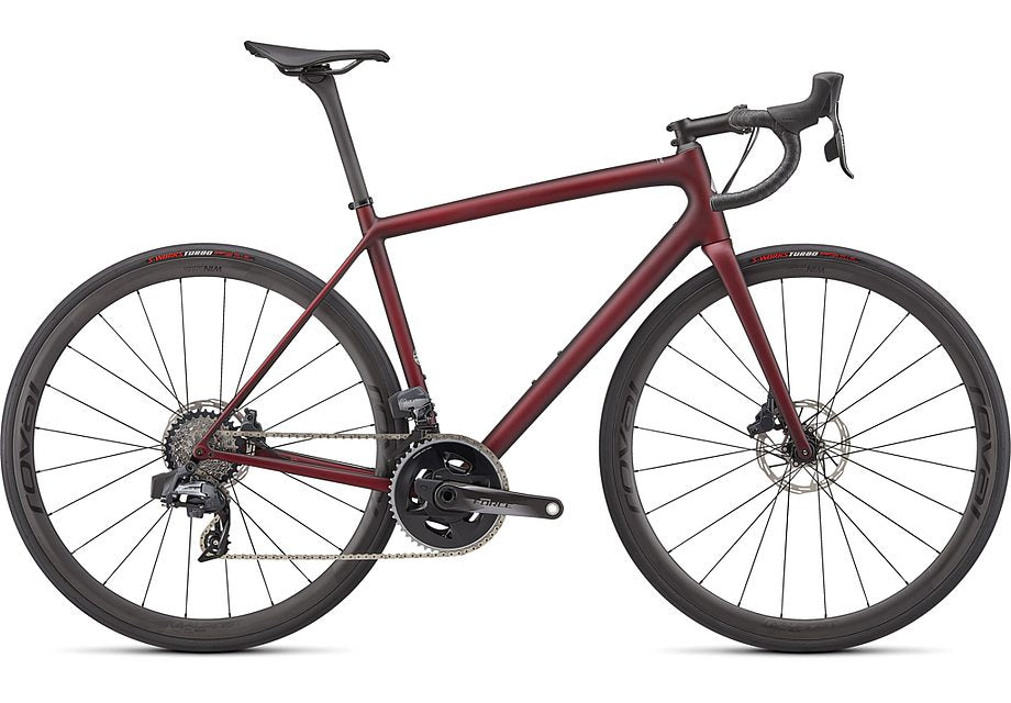 2022 Specialized aethos pro etap bike maroon / black tint edge fade 49