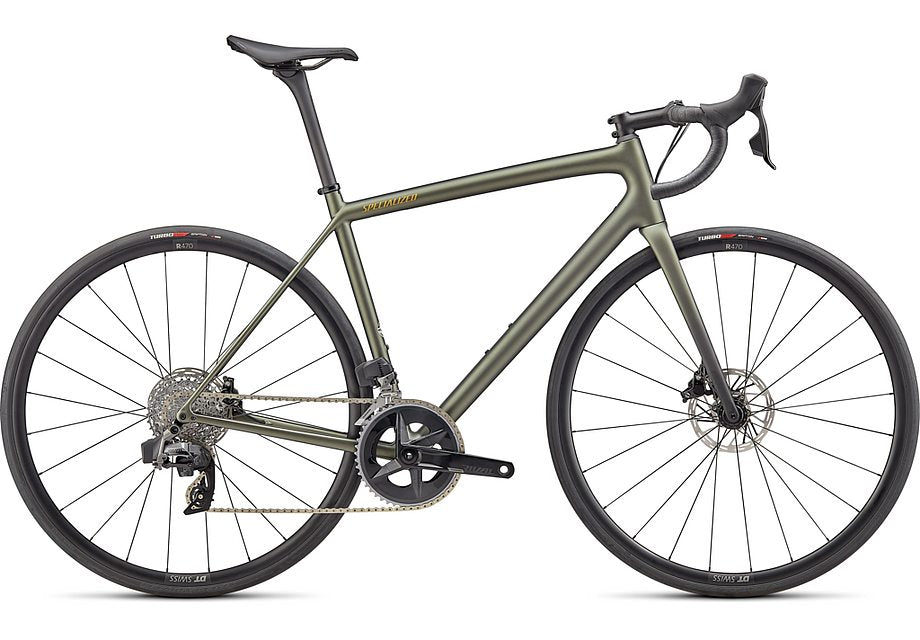 2024 Specialized aethos comp bike satin metallic moss/gold/carbon fade 52