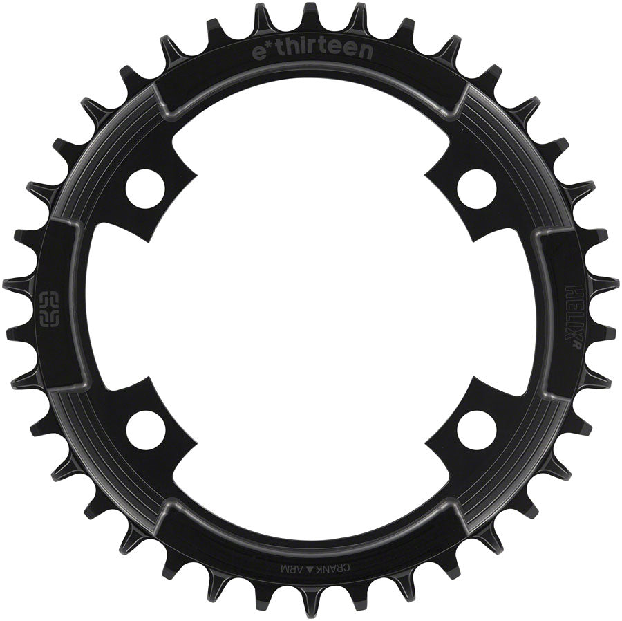 e*thirteen Helix R 107 BCD 4-Bolt Chainring - 40t 11/12-Speed 107BCD Black