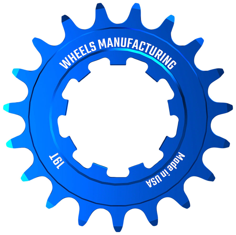 Wheels Manufacturing SOLO-SPEED Cog - 19t Fits SOLO-SPLINE SOLO-XD kits Blue