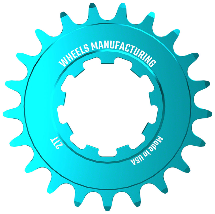 Wheels Manufacturing SOLO-SPEED Cog - 21t Fits SOLO-SPLINE SOLO-XD kits Teal