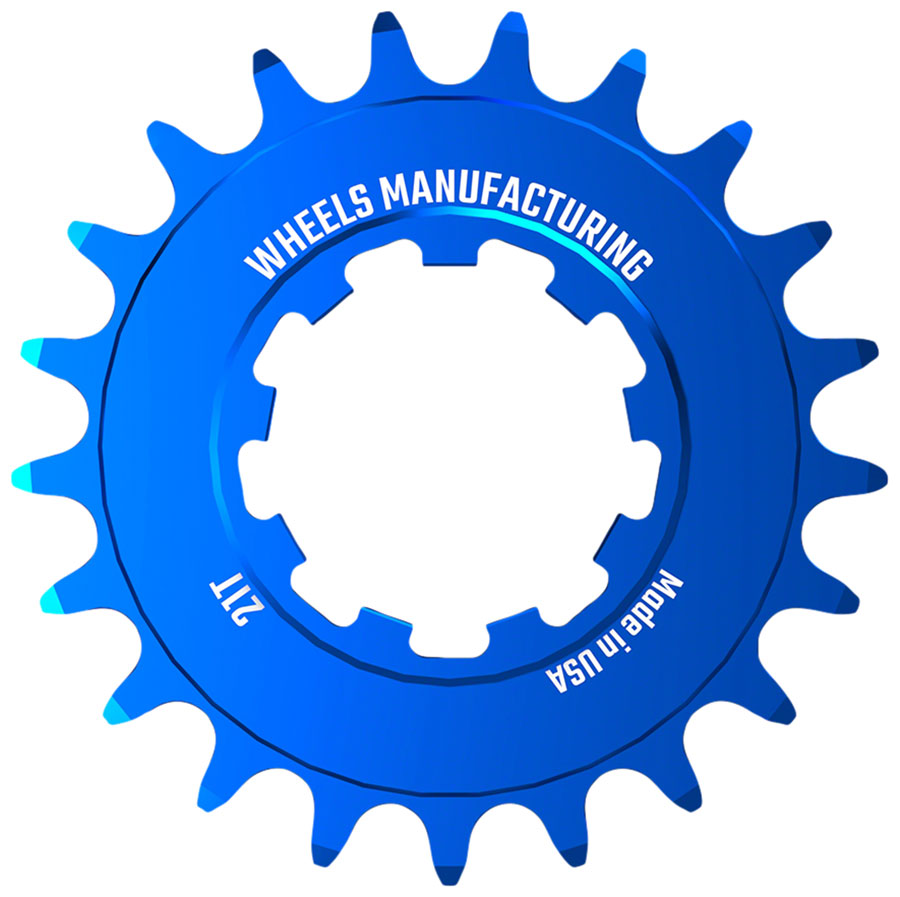 Wheels Manufacturing SOLO-SPEED Cog - 21t Fits SOLO-SPLINE SOLO-XD kits Blue